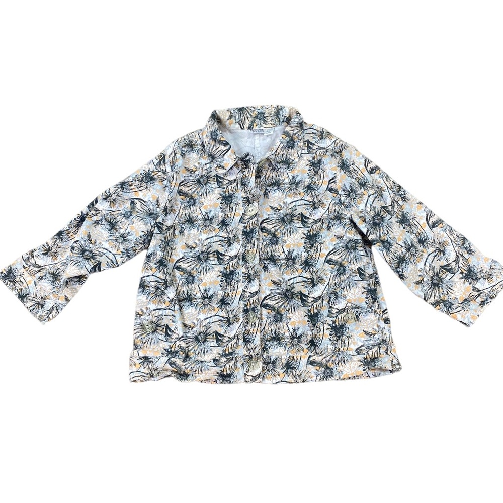 Woman’s Horizon By Allison Lane lightweight floral print jacket size 3X